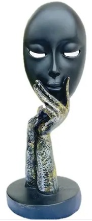 Tarasha handicraft Resin Lady Face showpiece for home decor table decor office decor Decorative Showpiece