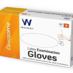 Waldent Latex Examination Gloves size S pack of 80 pcs