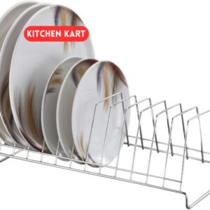 Plantex Stainless Steel Plate Stand Saucer Stand Utensil Rack