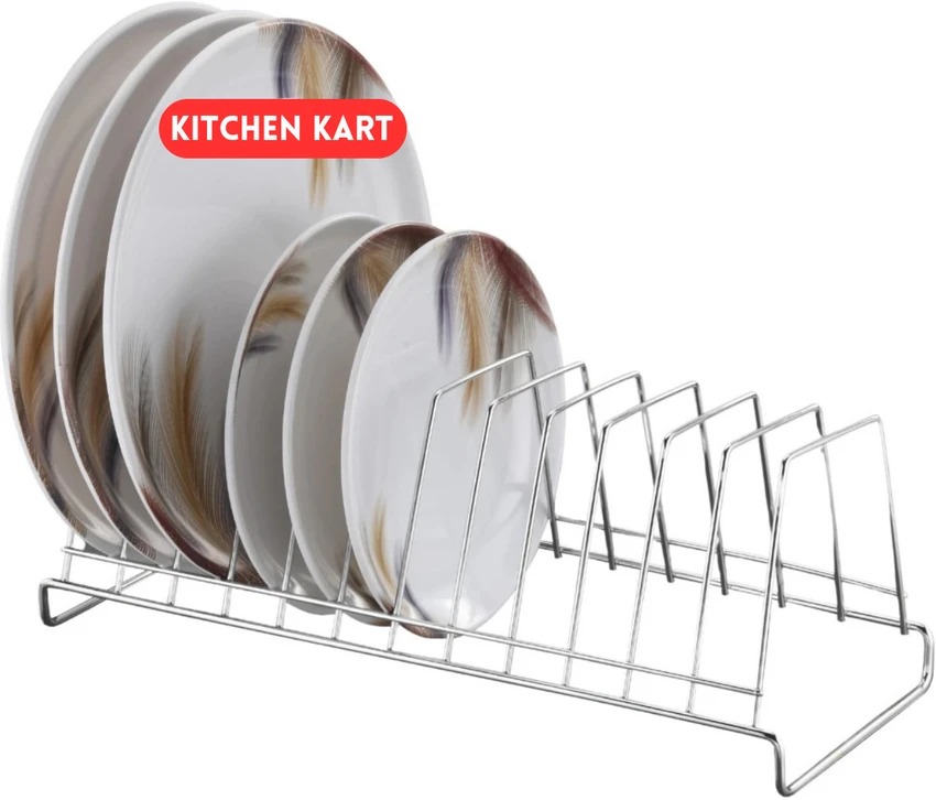Plantex Stainless Steel Plate Stand Saucer Stand Utensil Rack