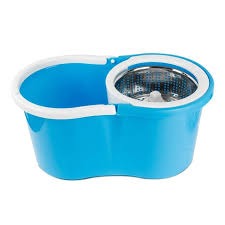 Spin Mop Bucket With 2 Refill Without Stick Green And Grey Colour