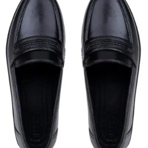 Men Pvc Rubber Waterproof Casual Shoes Black Size 6