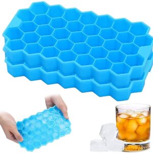 Ice Cube Tray Set Honey Shape Tray And Cube Molds Blue