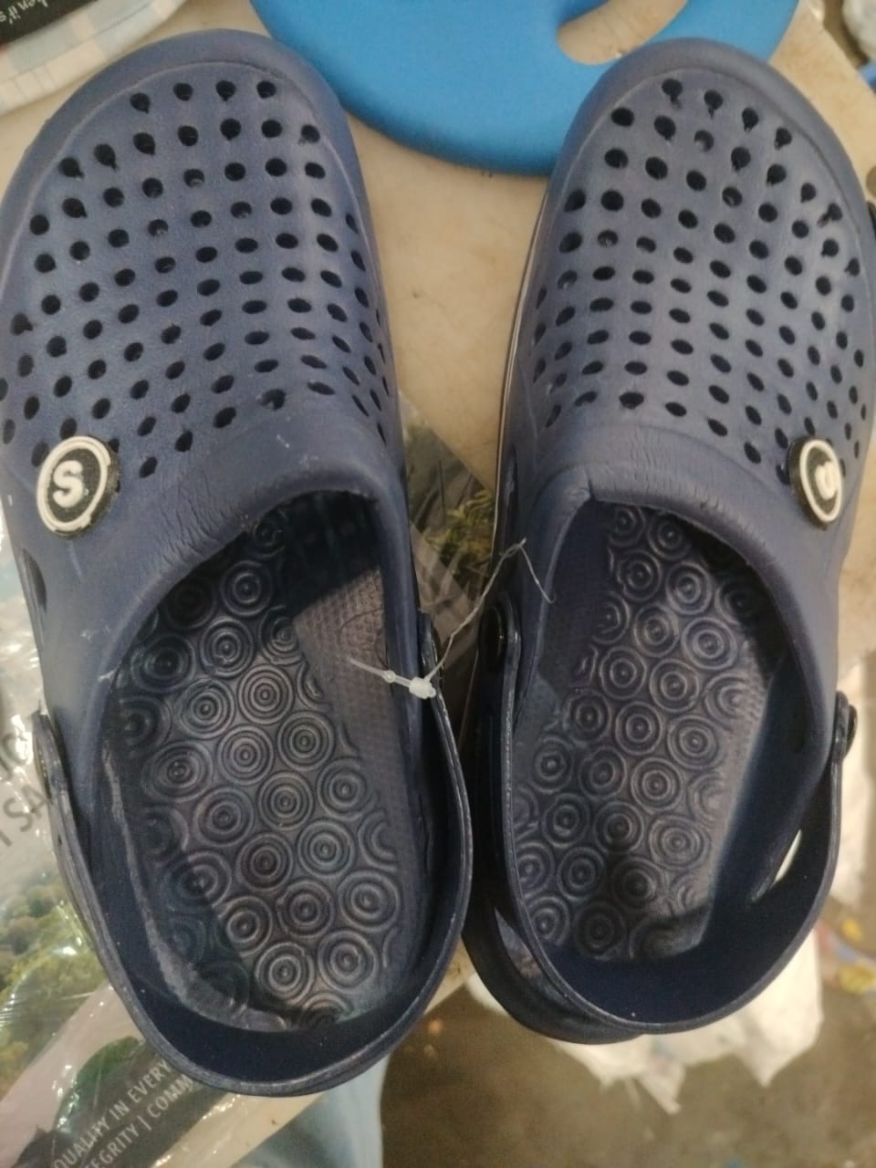 Women Navy Colour Clogs Size 41