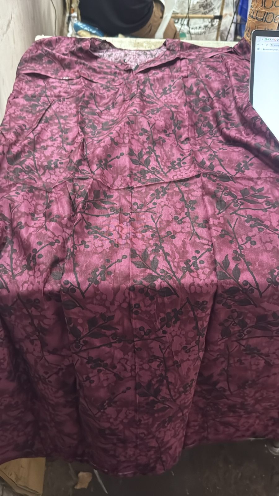 Wine Color Dress For Women Size Xl