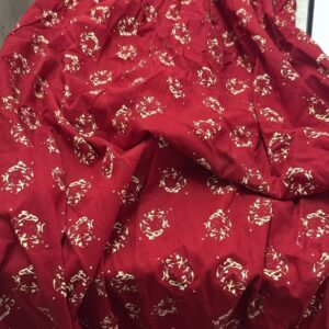 Girls Floral Print ALine Midi Dress Red Color Size L