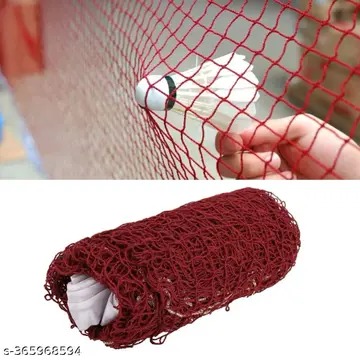 Badminton Net Red Colour And 6 Shtal