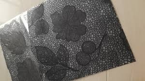 Home Fridge Mat Black Colour Pack Of 4