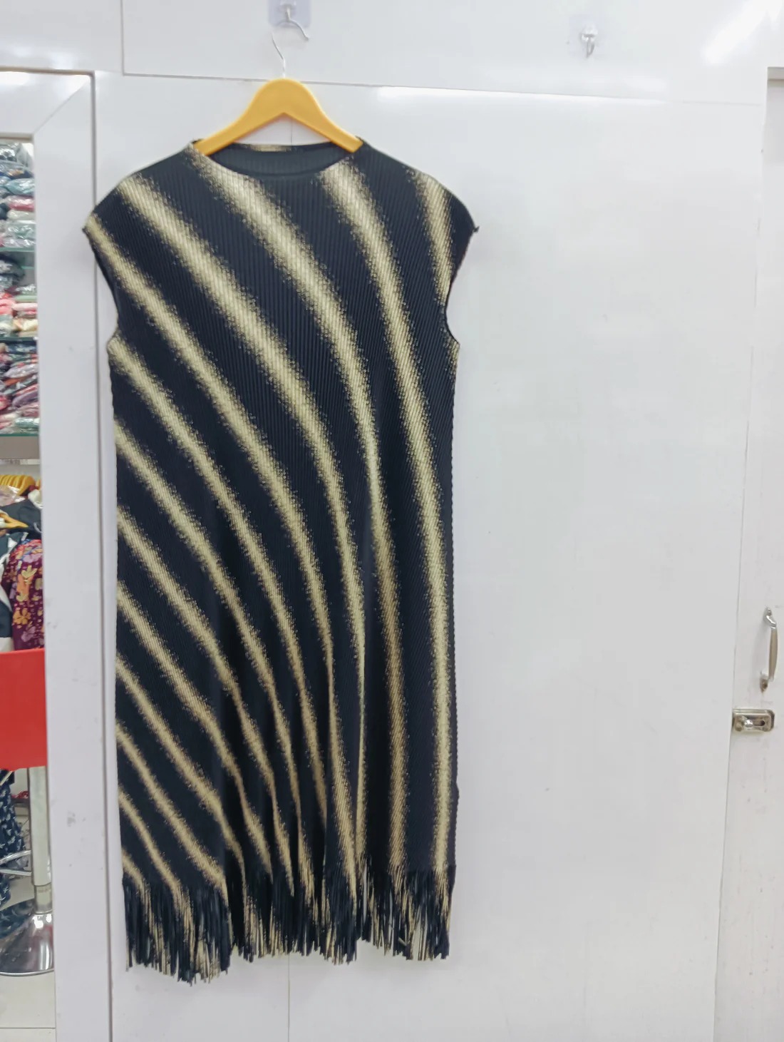 Fenty Line Korean Kurti Black Golden Color Size L