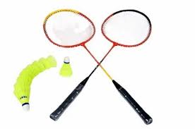 Yellow And Black Color Badminton With 10 Shuttle