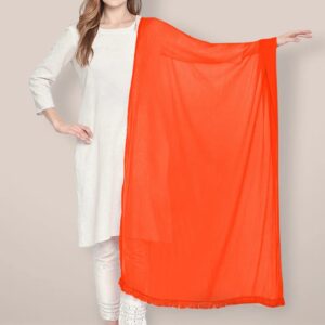 Orange Color Dupatta For Women