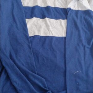 Blue And Grey Color Collar T Shirt For Men Size L