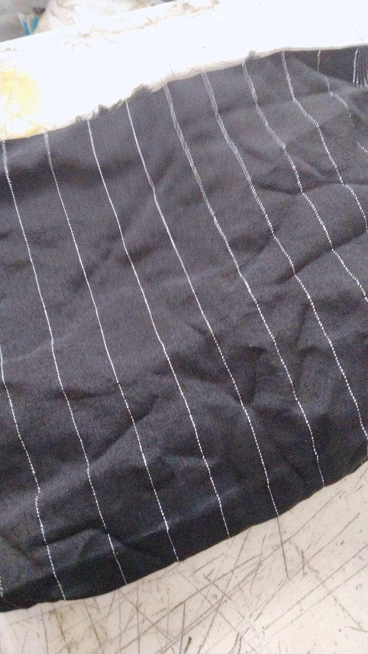 Black Color Cotton Dupatta For Women