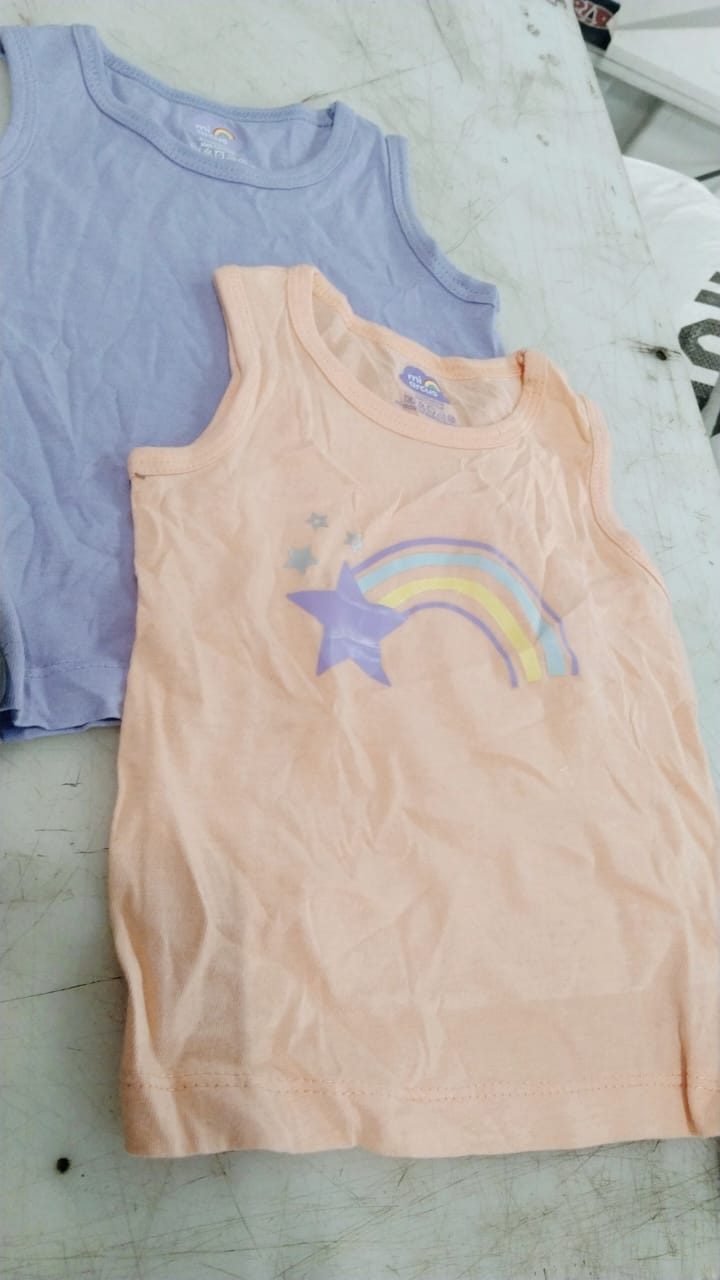 Marcus Purple And Peach Color Vest For Kids Size 9 To 12 Months Pack Of 2