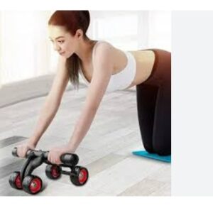 Abs 4 Roller Exercise Wheel Anti Skid Double Wheel