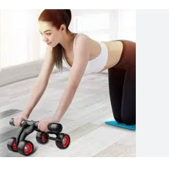 Abs 4 Roller Exercise Wheel Anti Skid Double Wheel