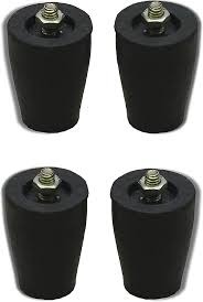 Gas Stove Rubber Feet With Stainless Steel Nuts Pack Of 4