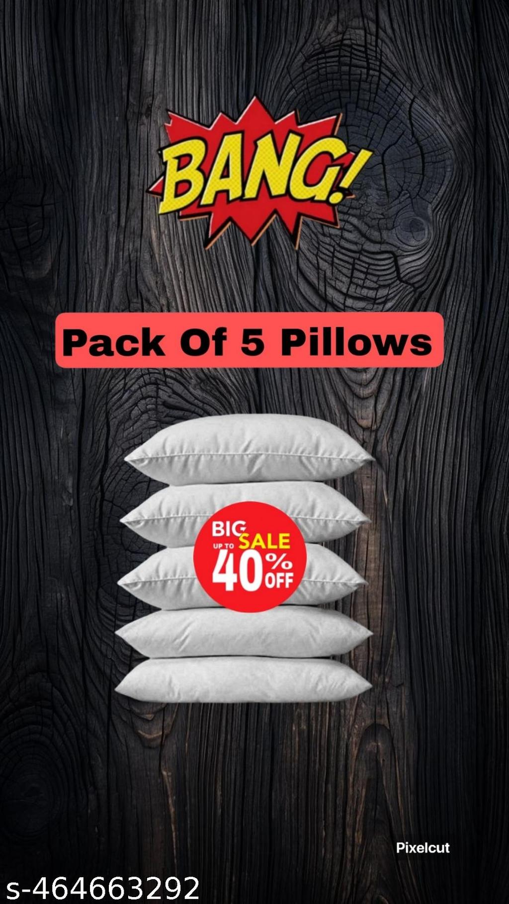 Pillow Pack Of 4 White Bn Size 27 X 16