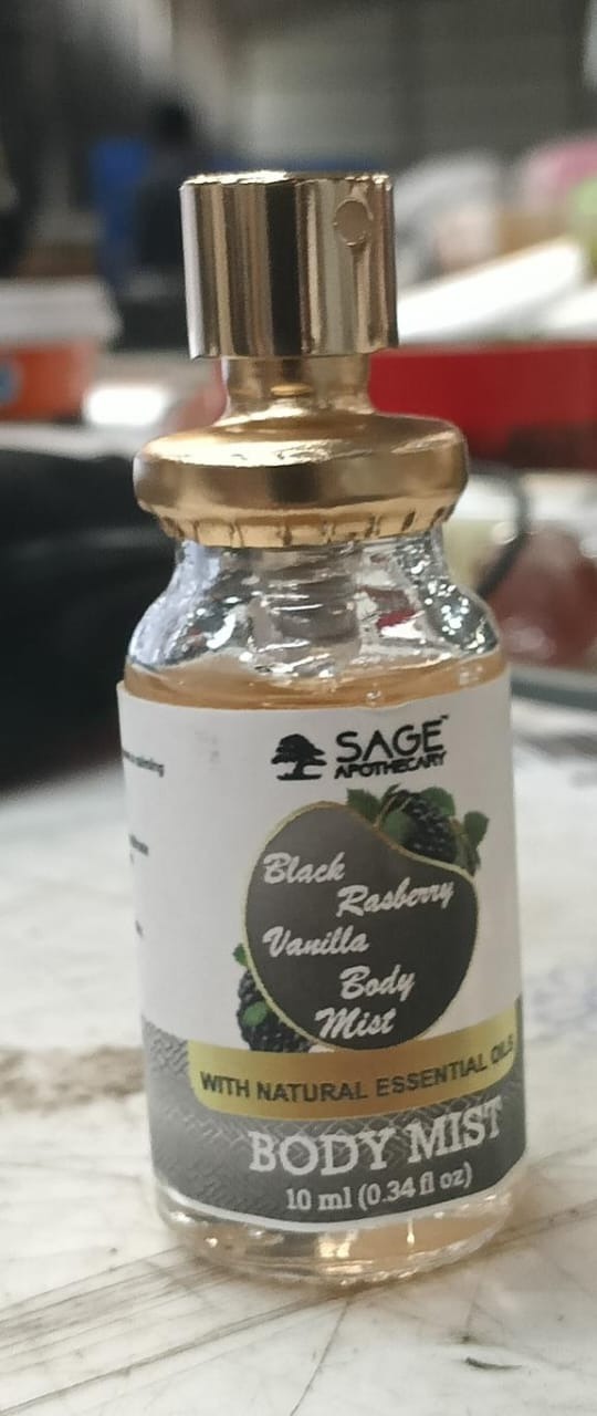 Sage Apothecary Black Raspberry Vanilla Body Mist Size 10Ml
