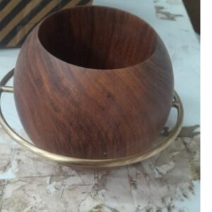 Wooden Celestial Cute Saturn Holder