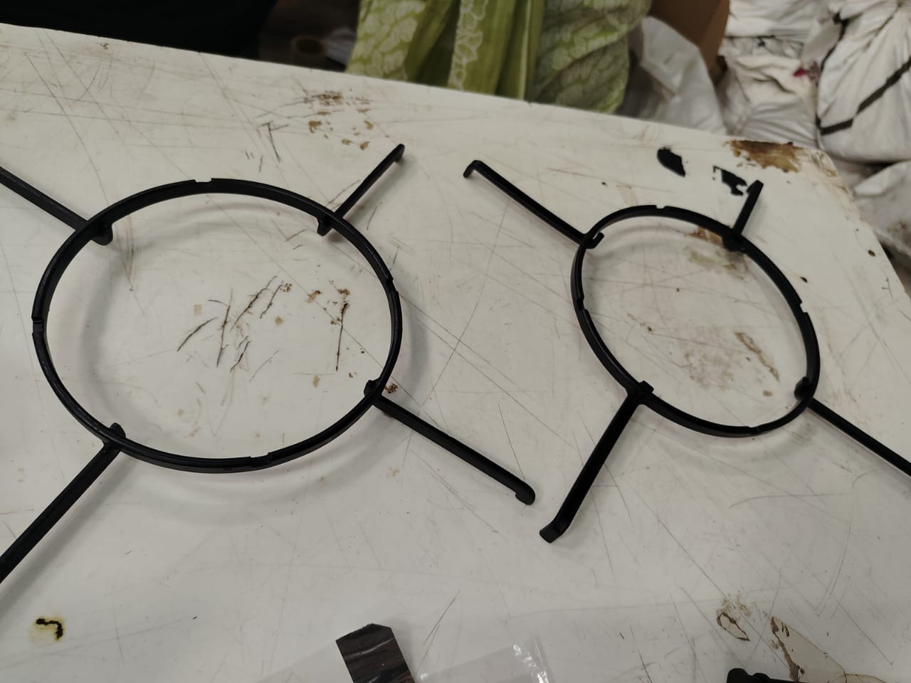 Heavy Duty Round Pan Support Gas Stove Set Of 2