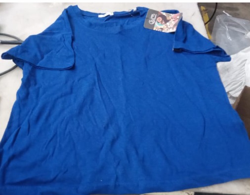 Women Regular Crop Top Blue Size S