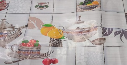 Multicolour Printed Kitchen Wallpaper 1Mtr