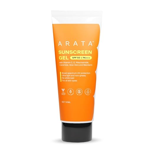 Arata Sunscreen Gel Spf 50 PaPlusPlusPlus 50Ml