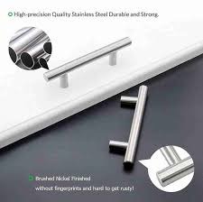 Atlantic Stainless Steel CabinetDrawer Handle Silver 2Pcs