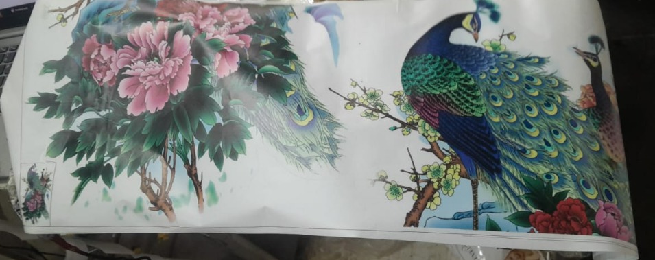 Wall Sticker Nature Peacock And Royal Peacock Wall Sticker