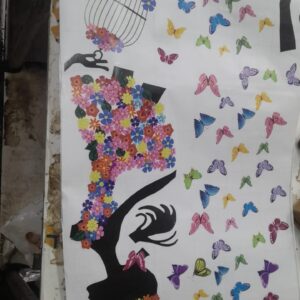 Wall Sticker Butterfly Girl Wall Stickers
