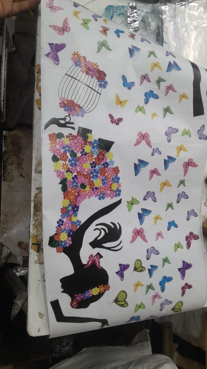 Wall Sticker Butterfly Girl Wall Stickers