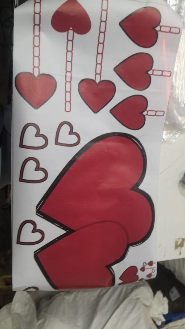 Heart Hanging Chain Sticker