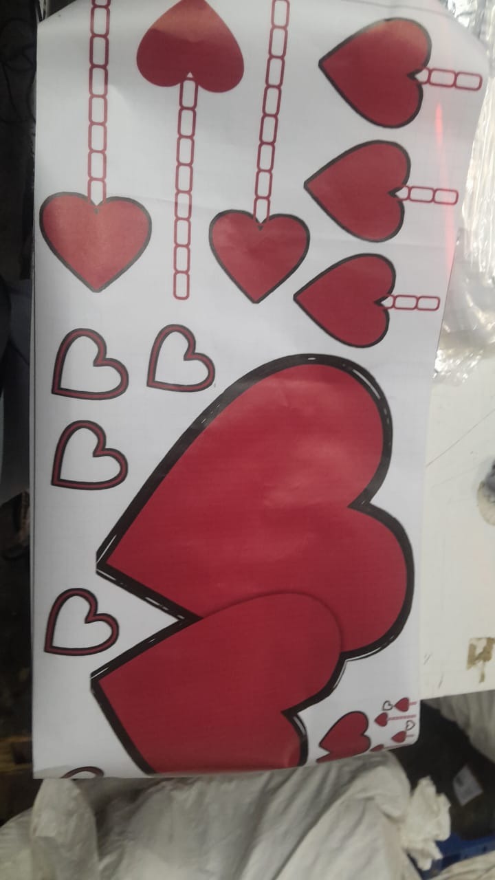Heart Hanging Chain Sticker