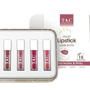 Tac Liquid Lipsticks Subtle Chic Essential Nudes Pinks 1Ml Pack Of 5