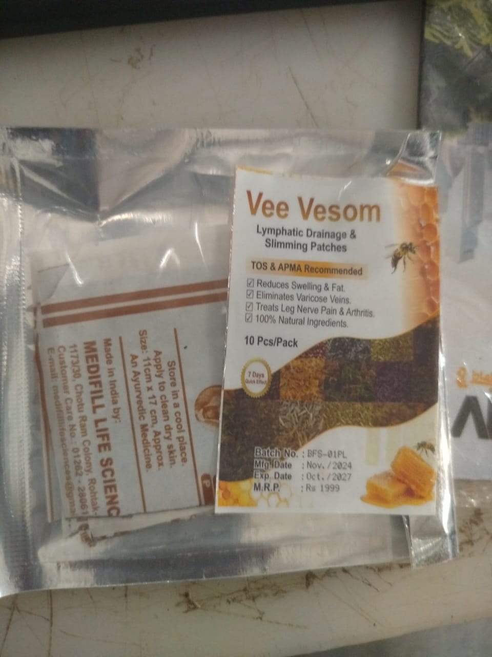 Vee Vesom Slimming Patches 10 Pcs