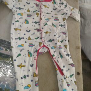 Pink Colour Kids Dress Set Size 3 To 6 Months