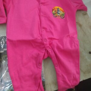 Pink Colour Kids Dress Set Size 3 To 6 Months