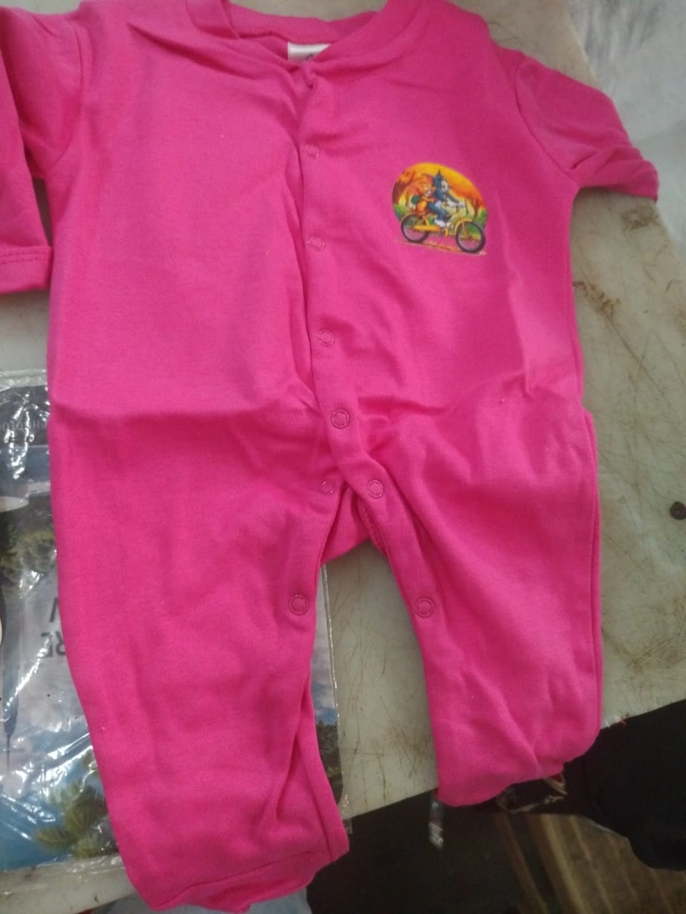 Pink Colour Kids Dress Set Size 3 To 6 Months