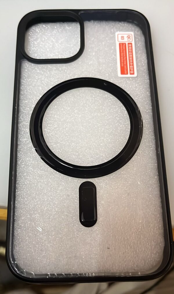 Iphone 13 White And Black Transparent Mobile Back Cover