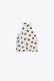 Zara Polka Dot Halter Top Size S