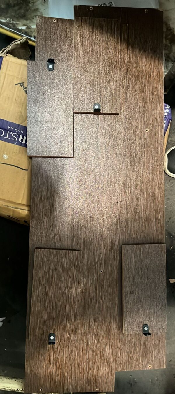Wooden Led Brown Color Shelf 3Ft