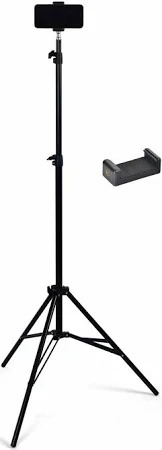 Black Tripod Stand With Mobile Phone Holder