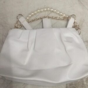 Woman Hand Bag White Leather