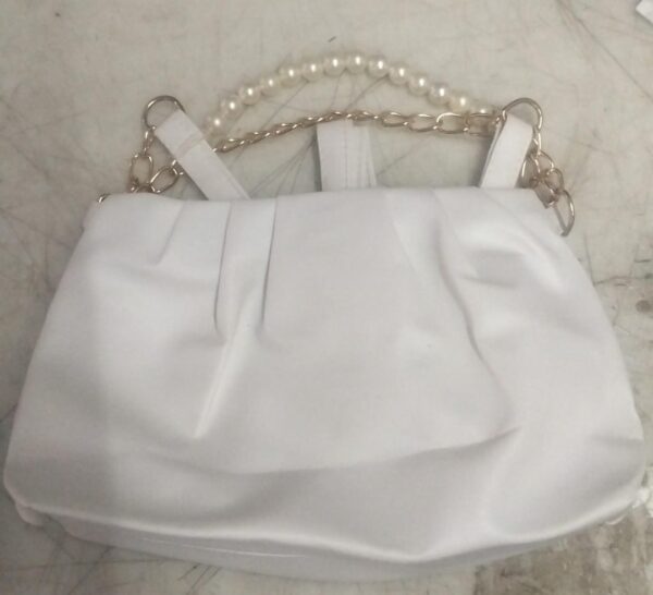 Woman Hand Bag White Leather