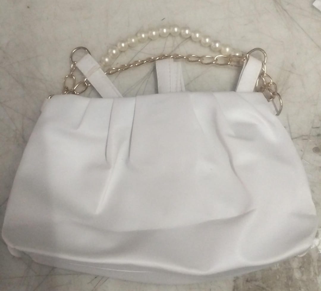 Woman Hand Bag White Leather