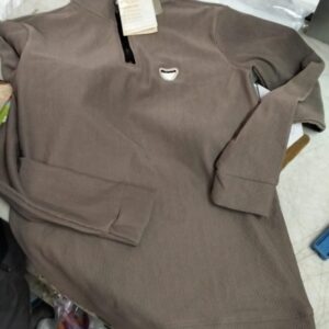 Polo Neck T Shirt Light Brown Color Size M