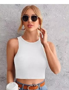 Womens White Tank Top Size M