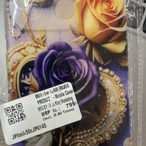 Itel A50 Golden And Purple Colour Mobile Cover