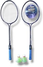 Badminton Racket Set Of 2 Blue